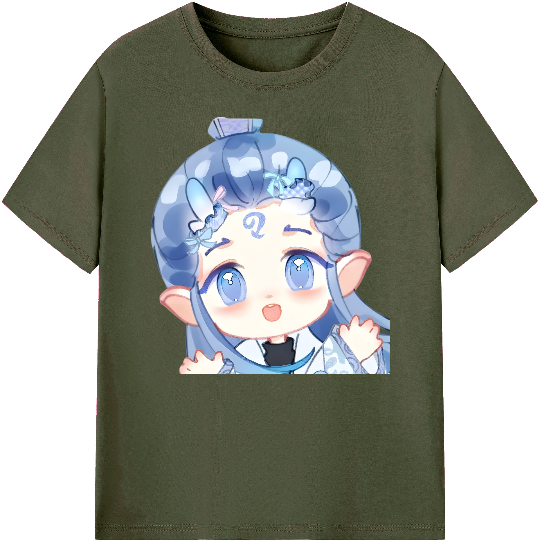 （画像用） Ne Zha 2 ナタ 魔童の大暴れ 綿100％ メンズ半袖Tシャツ｜肌触りやわらか＆通気性
